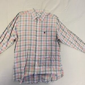 Southern Proper Shirt Mens Medium‎ Colorful Check Plaid Fit Business Office EUC